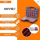 Mivos Double Sided Storage Box 344mm 40 Compartments Organizer Workshop Garage view 2
