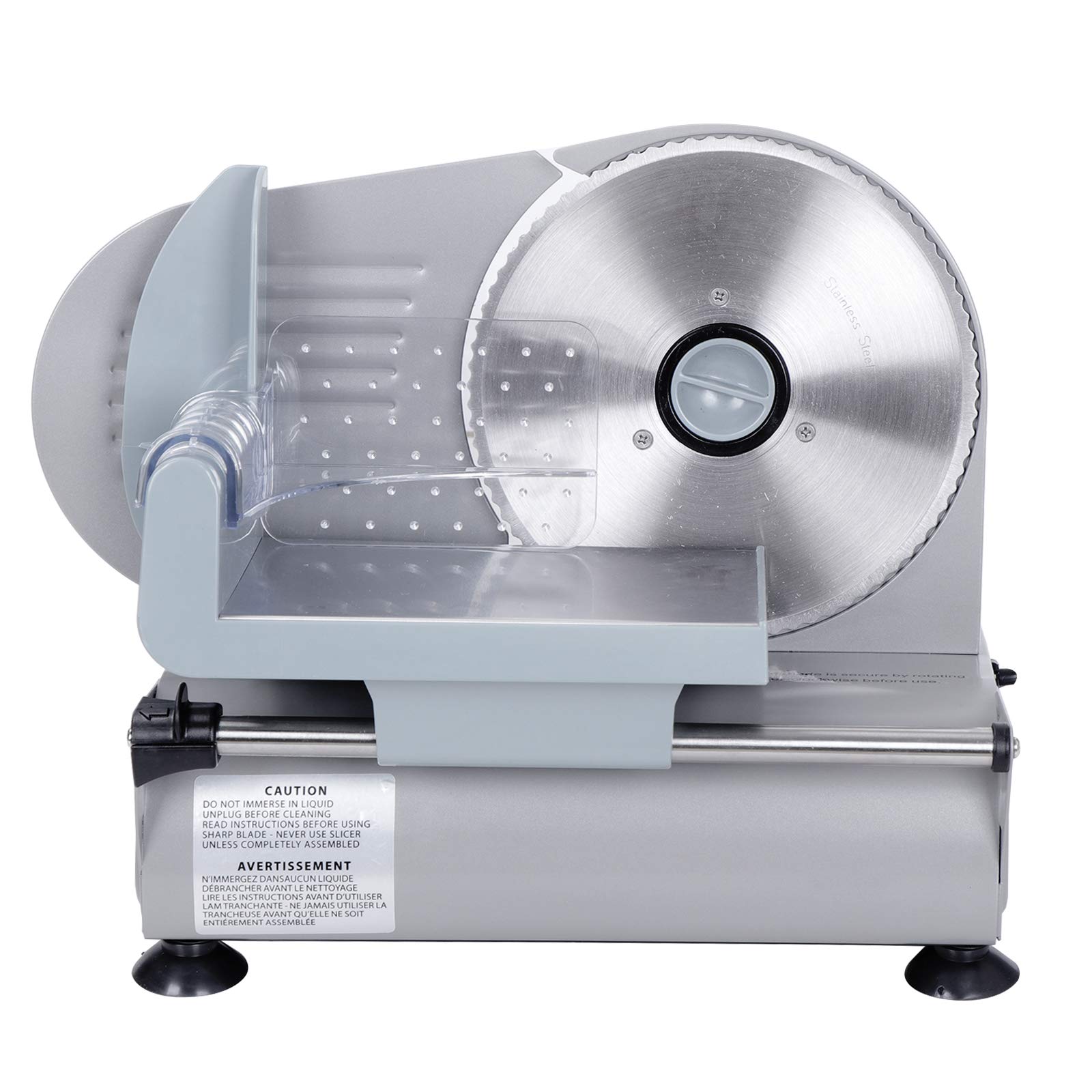 ZENY Compact 7.5" Premium Electric Stainless Steel Deli Meat Slicer
