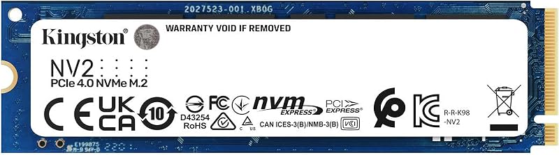 Kingston NV2 4TB NVMe PCIe 4.0 SSD M.2 2280 Internal Drive SNV2S/4000G