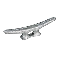 Seachoice Open Base Dock Cleat, Galvanized Gray