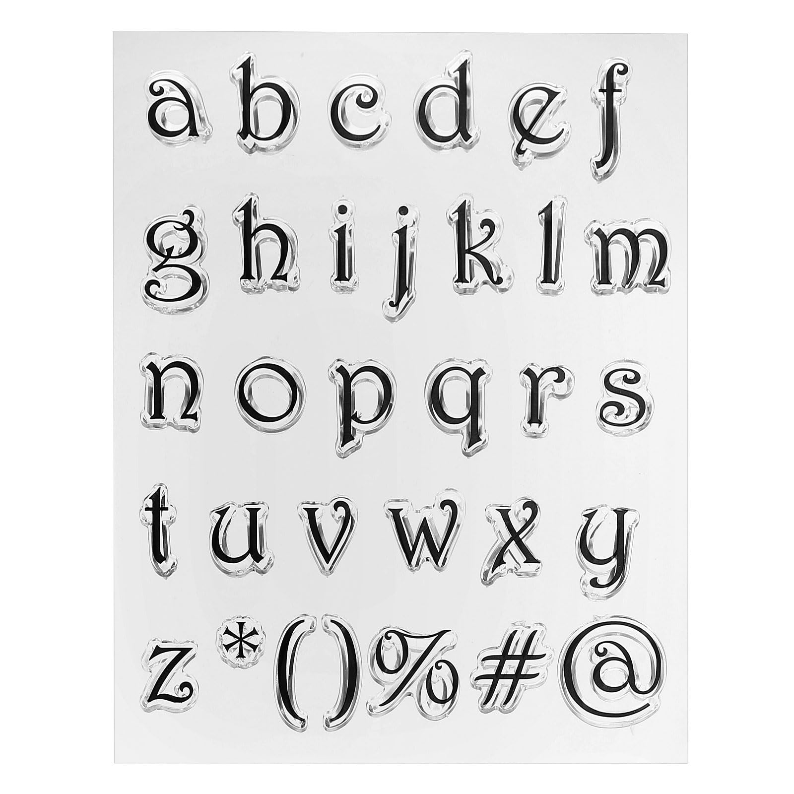 PATIKIL Transparent Silicone Stamps, 1 Pcs T1764 Letters Clear Stamps for Card Making Decoration DIY Scrapbooking Embossing Album Decor Craft, Clear