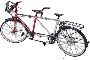 TOTITOM Detachable Bicycle Model, Mini Tandem Bicycle Model 1:10 Simulation Metal Rubber Bike Model Collections Decoration for Home Desk Table Decors