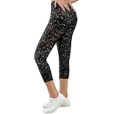 Sparkly Leggings for Women, High Waisted Starry Sky Print Sparkle Pants, Casual Stretch Skinny Legging for Party Holiday