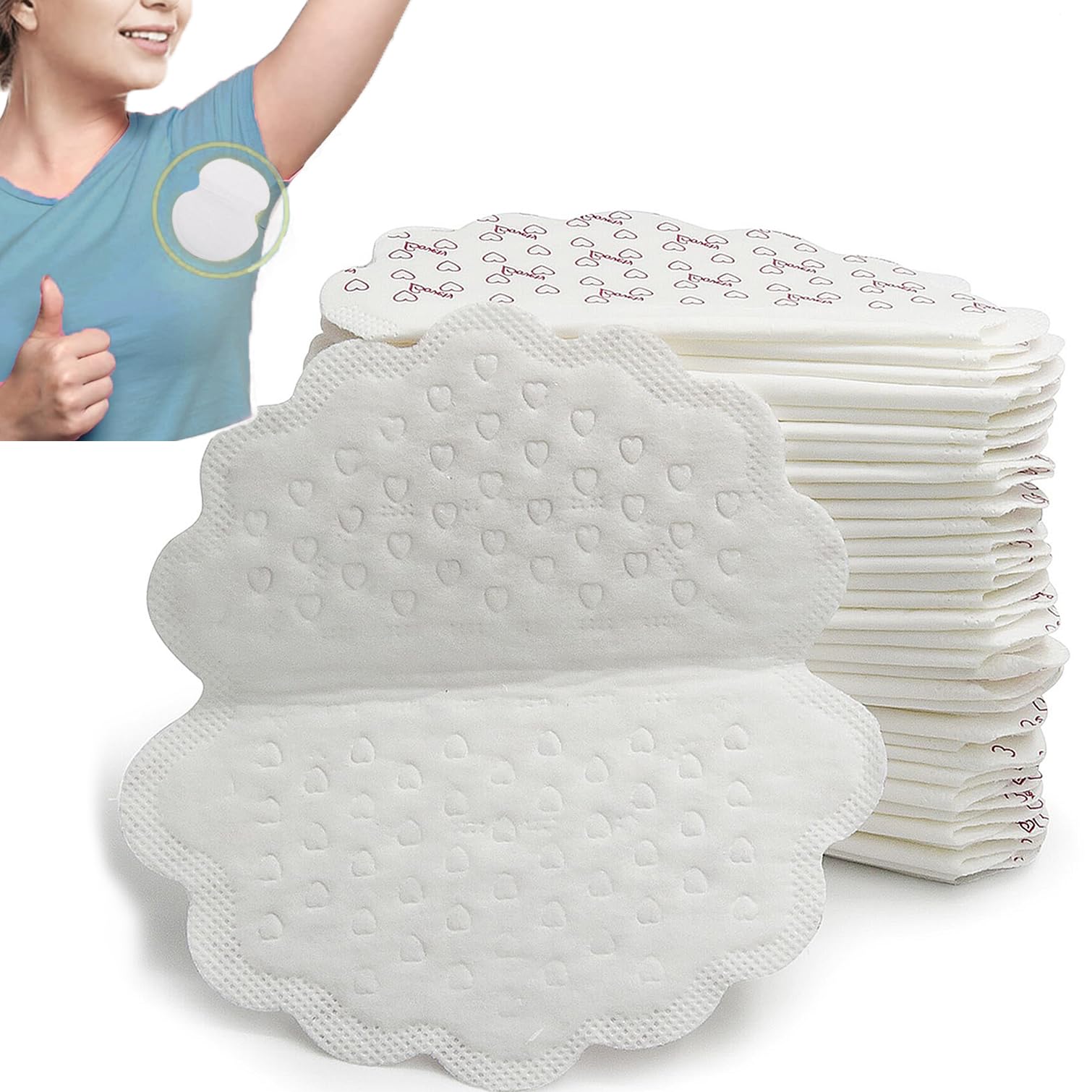 Armpit Sweat Pads - Disposable Underarm Sweat Pads - Antiperspirant Absorbent Odour Blocker Pads Armpit Dress Shields, Fights Hyperhidrosis,For Men & Women (30 Pads 15Pairs)