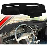 AKMOTOR Dash Cover Mat Pad Fit for BMW 3 Series E30 (Black) K403 | Custom Dashboard Carpet Protector