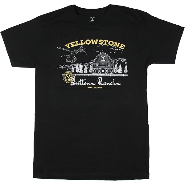 Officially Yellowstone Dutton Ranch Montana - Est 1883 Men's T-Shirt S