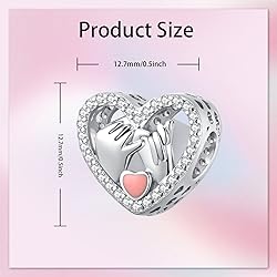 Alstade Pinky Swear Heart Charm 925 Sterling Silver