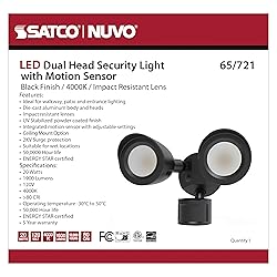 Satco 65/721 Dual Bullet-Head Security Flood