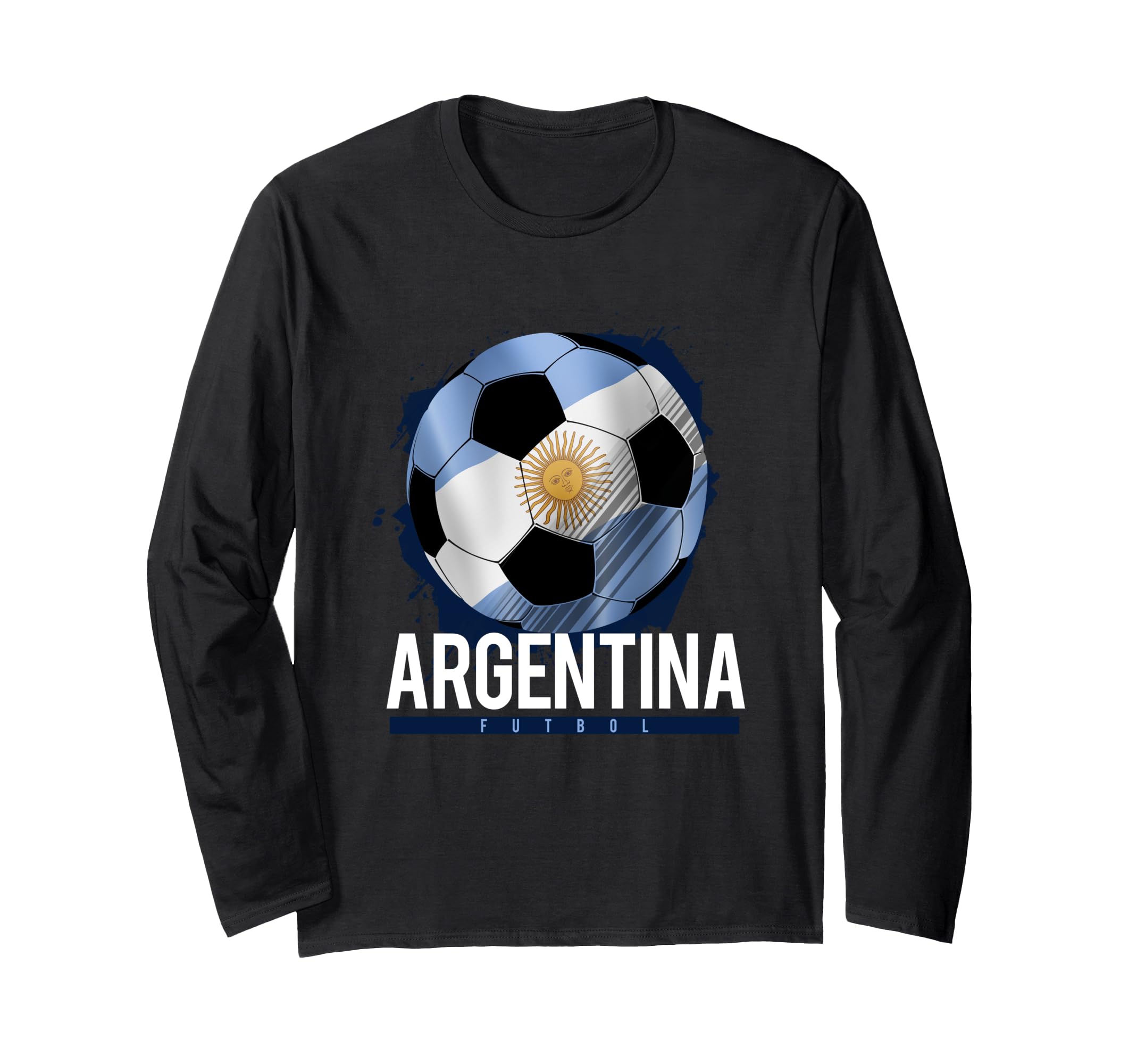Trendy Argentina Futbol Poster Long Sleeve T-Shirt