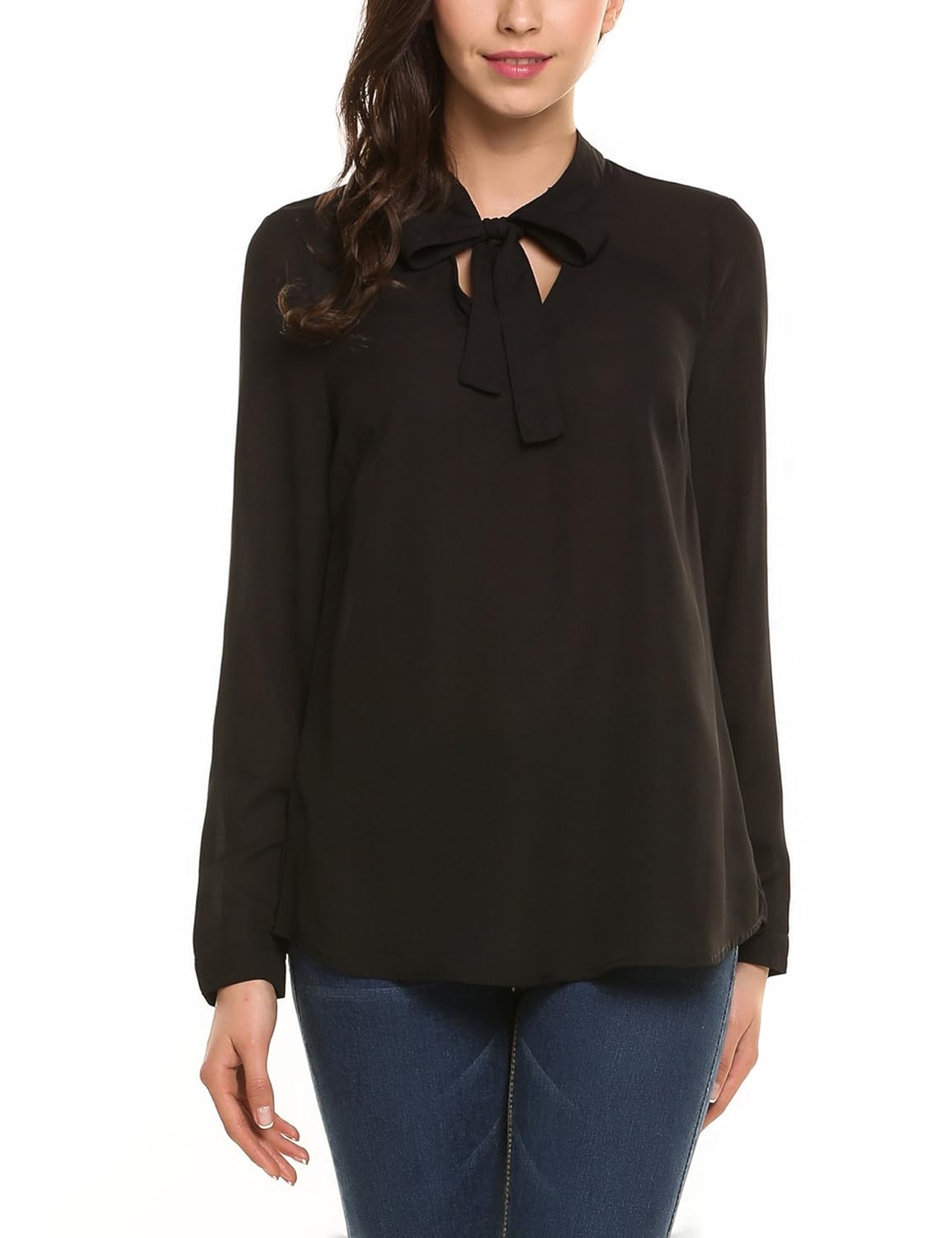 Nude petite sophistie blouse collar sleeve