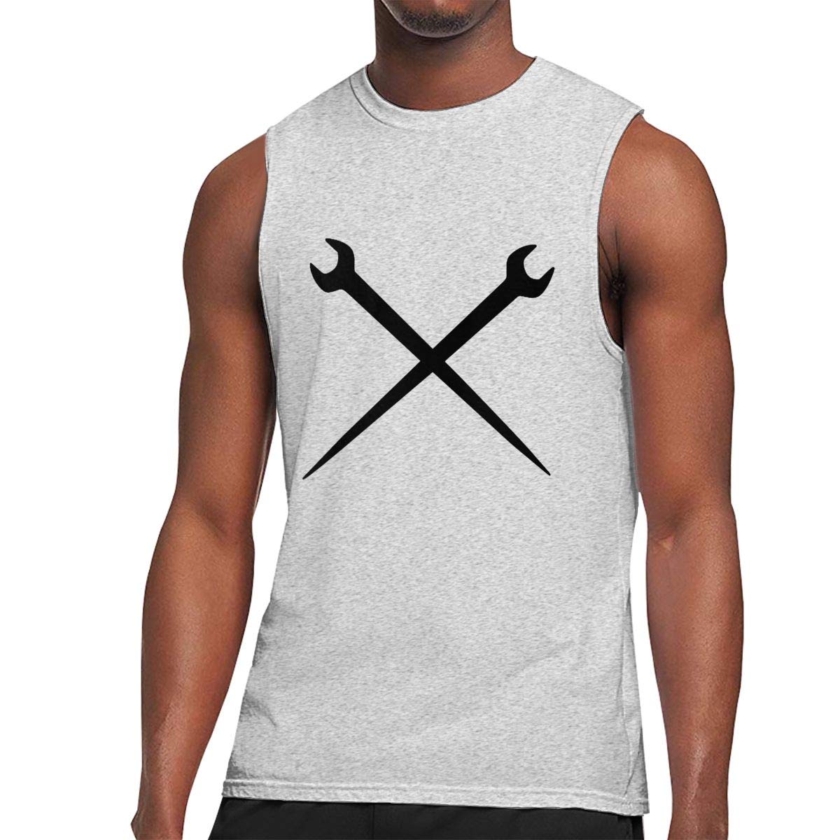 Ironworker Crossed Tools Sleeveless Sports Running Muscle Bodybuilding For T Shirt