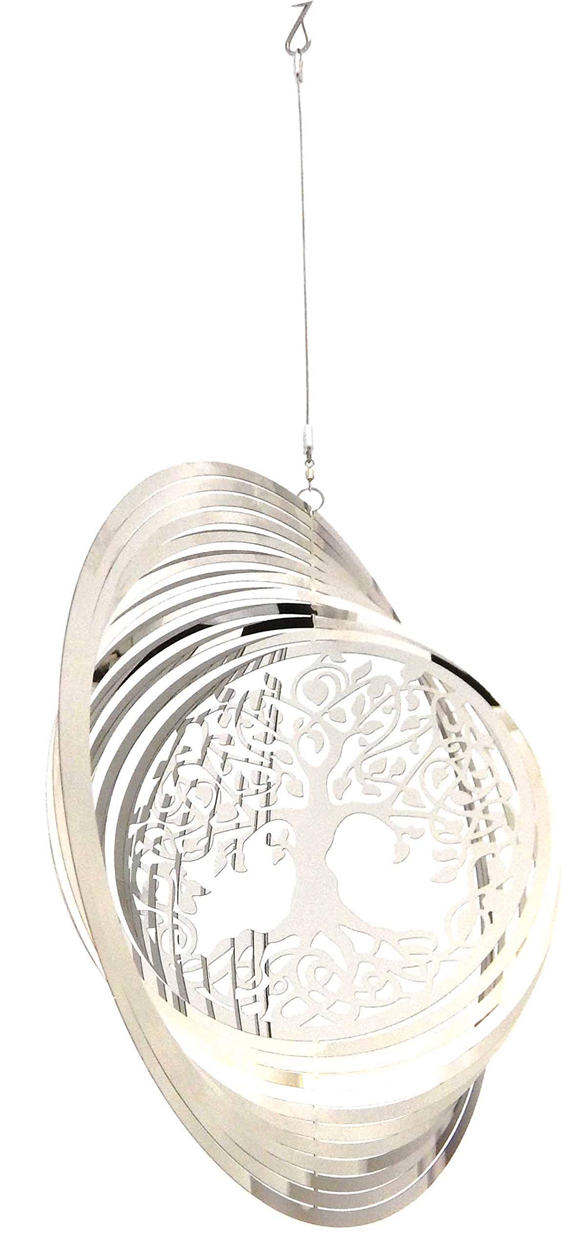 Stainless Steel Wind Spinner - 3D Mobile - Tree Of Life Spinner