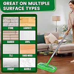 15Pcs Reusable Microfiber Mop Pads Compatible with
