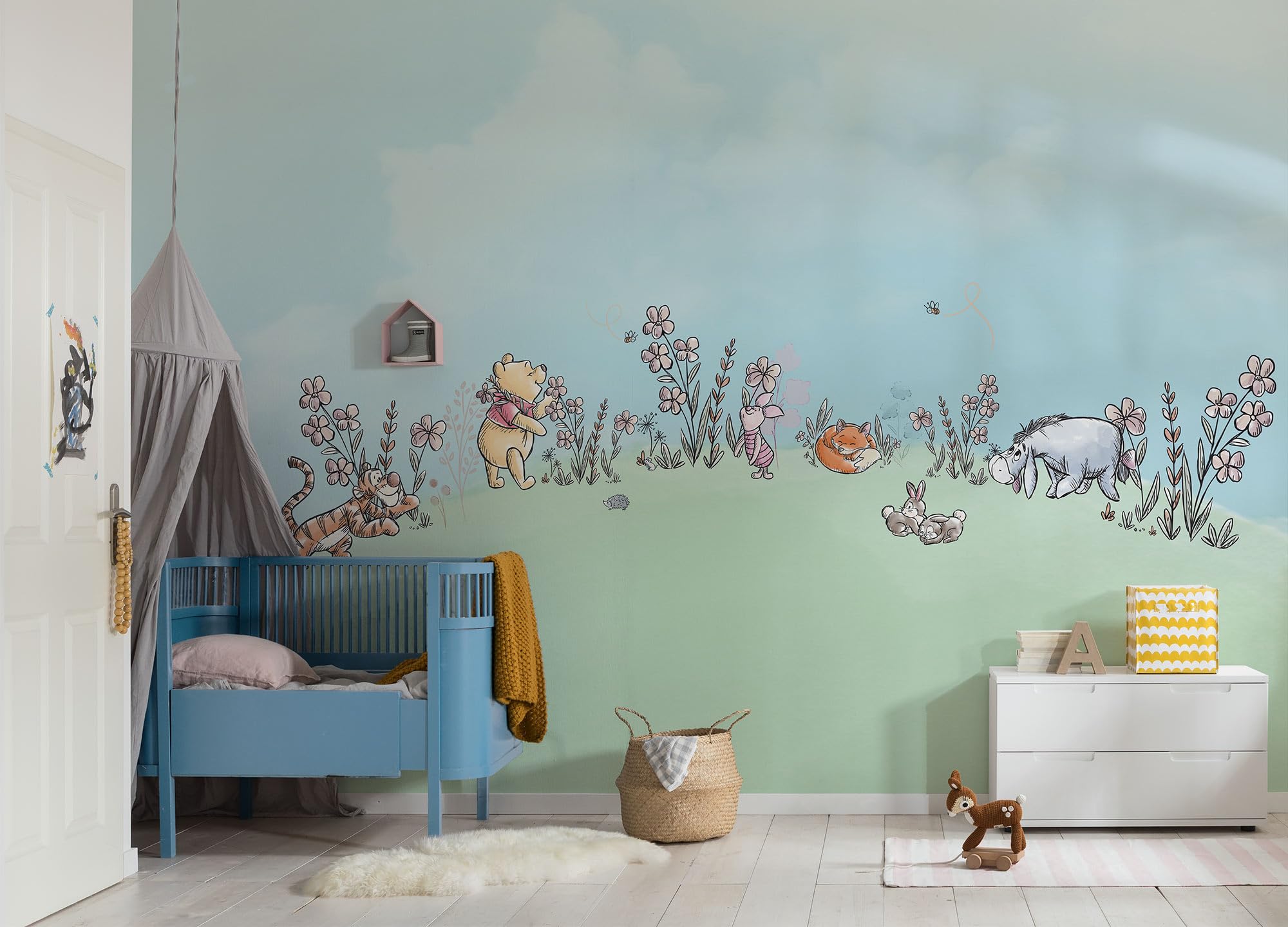 Komar Disney Non-Woven Photo Wallpaper Winnie The Pooh Curious Minds Size 400 x 250 cm Children's Wallpaper Children's Wallpaper