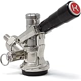 Kegco KC KT85D-L Keg Coupler D System, 1, Black