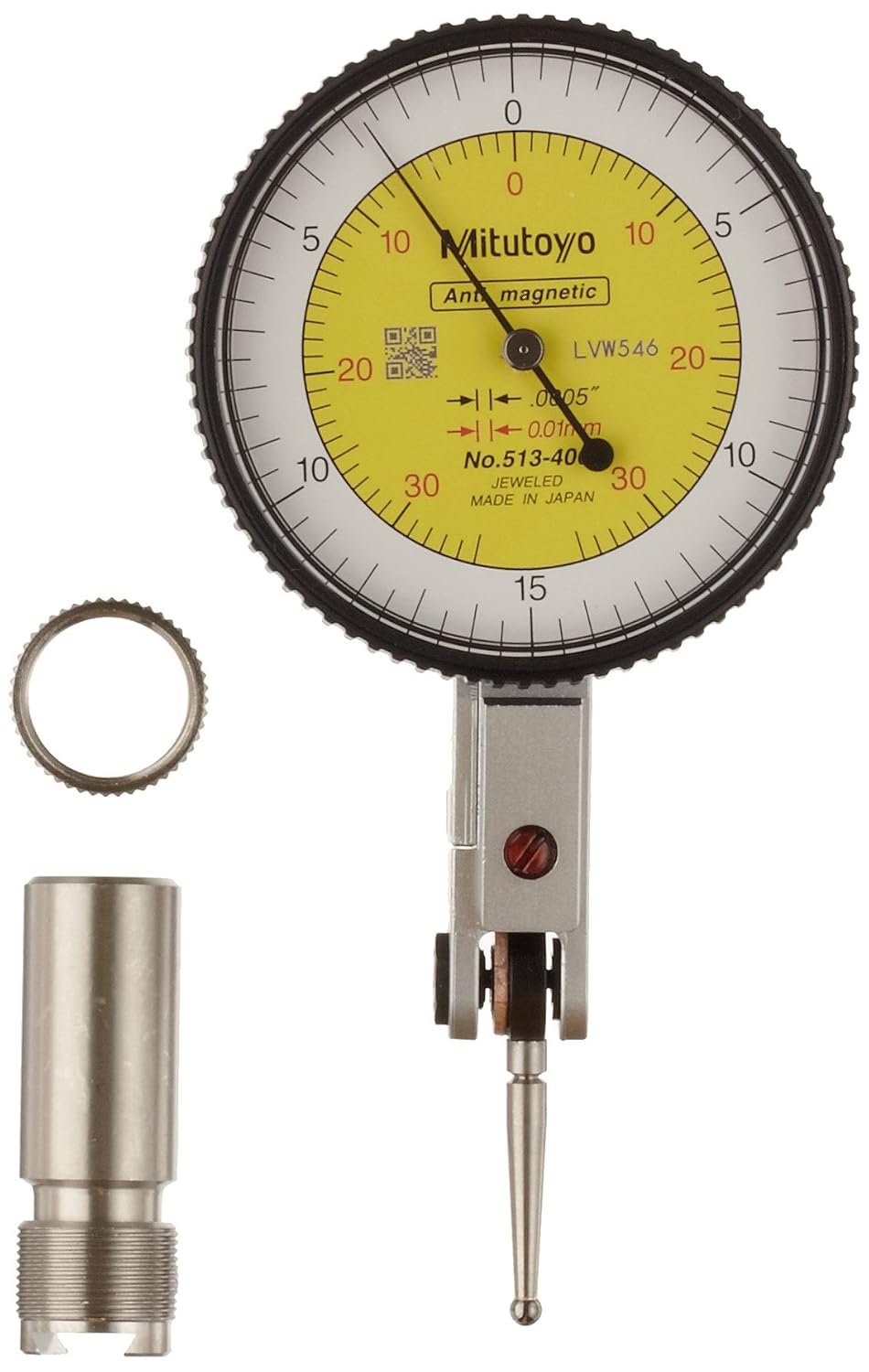 Mitutoyo Dial Test Indicator - 0.5mm Range, 0.01mm Graduation Yellow Dial Precision Measuring Tool