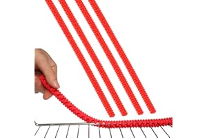 APVOK Oven Rack Guards Heat Resistant Silicone Oven Rack Edge Protectors 14 Inches Long Oven Rack Shields Cover - Protector Guards Against Burns And Scars (Red)