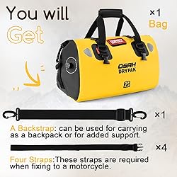 Waterproof Duffel Bag - Motorcycle Dry Bag Tail Bag