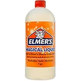 Elmer's Magical Liquid, Slime Activator Solution, Updated Formula for Double Slime Output, Safe and Washable, 1 Quart