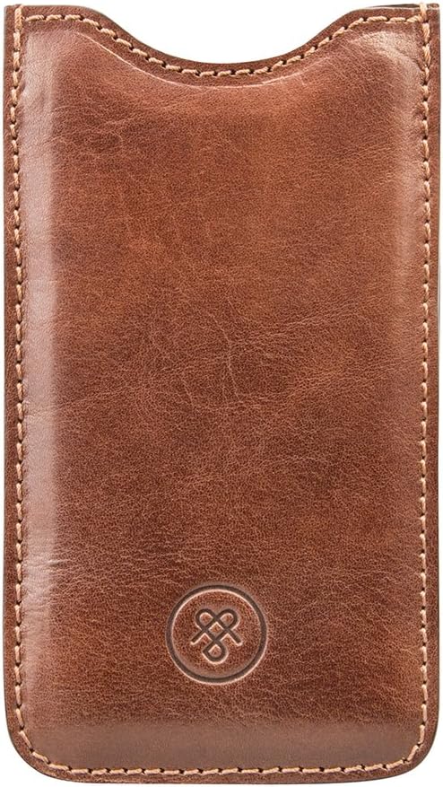 Maxwell Scott iPhone 5 Luxury Italian Leather Case - Sibilla Tan