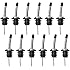 [UPGRADED VERSION] 12 Pack Stainless Steel Classic Bottle Pourers Tapered Spout - Liquor Pourers with Rubber Dust Caps