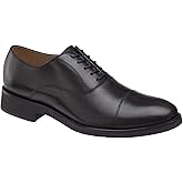 Johnston & Murphy Men's Carlson Cap Toe Black Italian Calfskin 9.5 M US