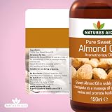 Natures Aid Sweet Almond Oil 150ml 100% Pure Vegan Skin Moisturising view 5