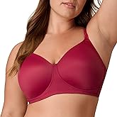 Playtex Womens Wireless Bra, Plus-Size T-Shirt Bras Available, Full Coverage, Moisture-Wicking, 4750