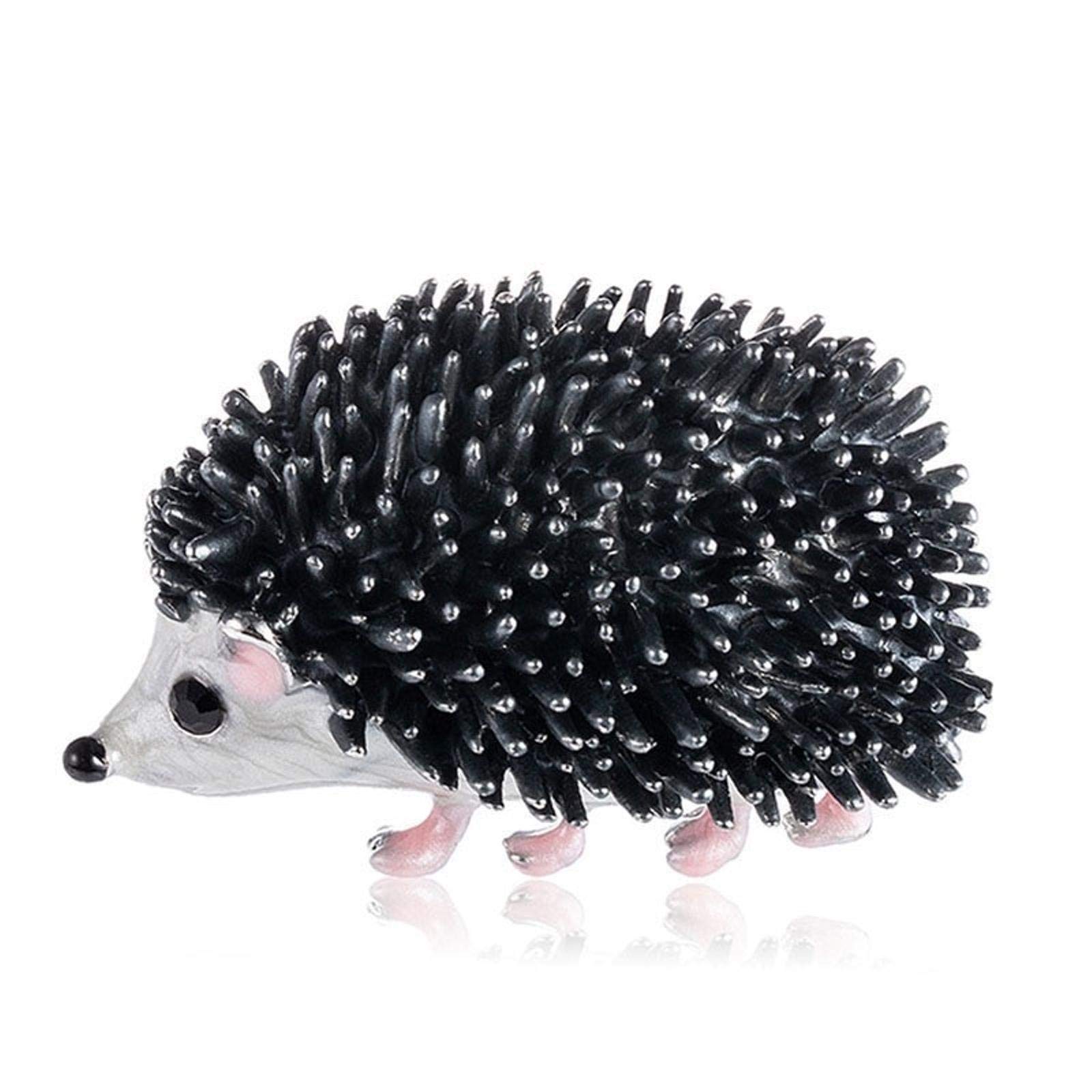 Seraphis Hedgehog Brooch for Woman Cute Animal Brooches Pin Wedding Bride Badge