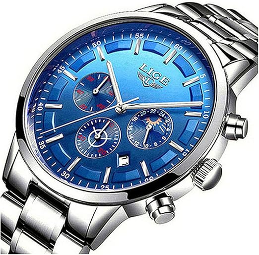 lige fashion mens watches