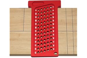 Woodworking Hole Positioning Ruler Metric Drilling Guide Template for Cabinet Shelf Joinery Frame Assembly Layout Marking