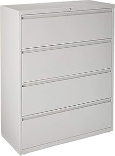 Amazon Com Alera Ale Four Drawer Lateral File Cabinet 42w X 19 1 4d X 53 1 4h Black Furniture Decor