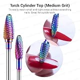 MelodySusie Nail Drill Bits Set Carbide 3/32 Inches 7pcs Rainbow Professional view 5