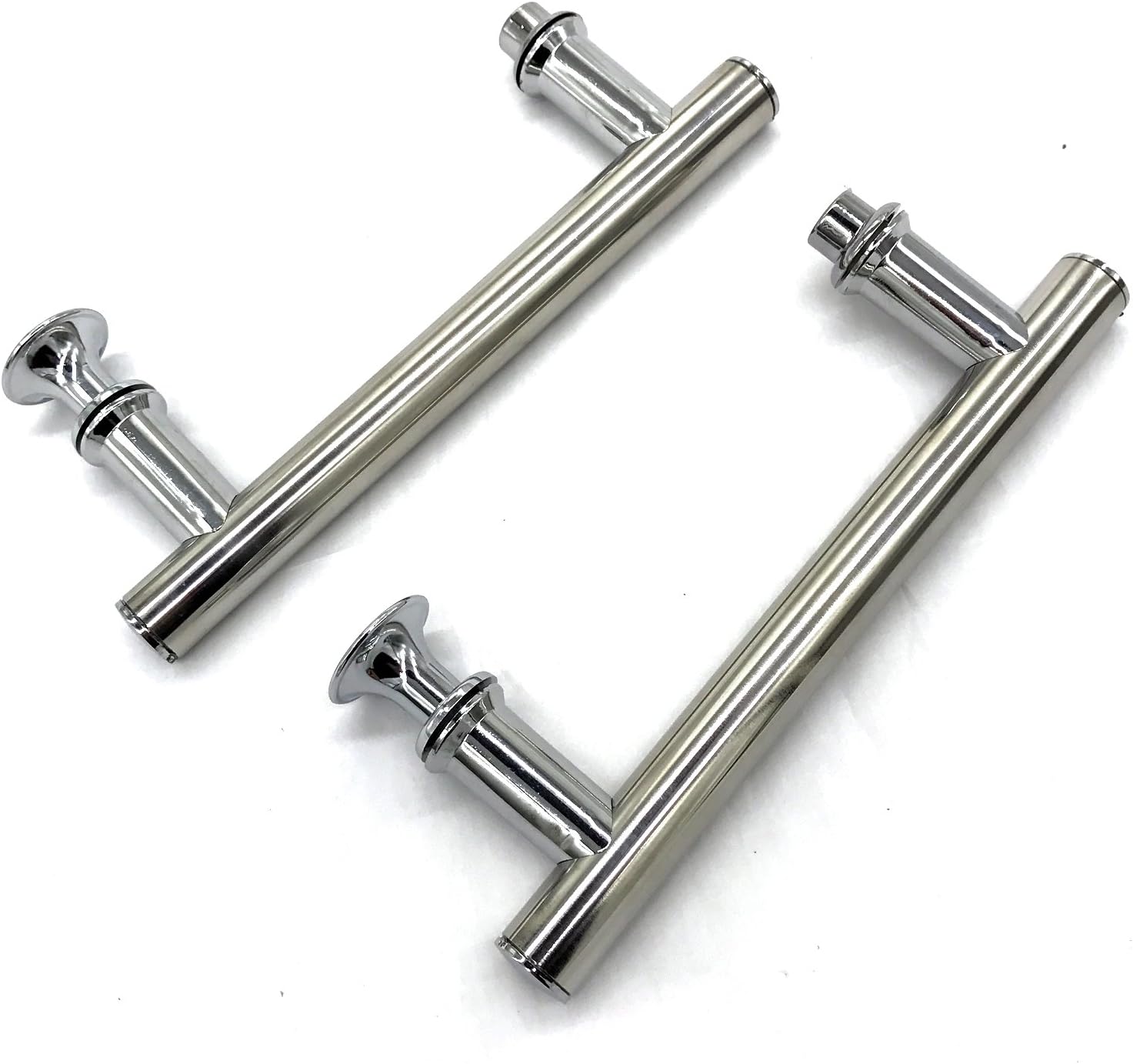 YUANQIAN Chrome ABS Shower Door Handle, Silver - Image 5
