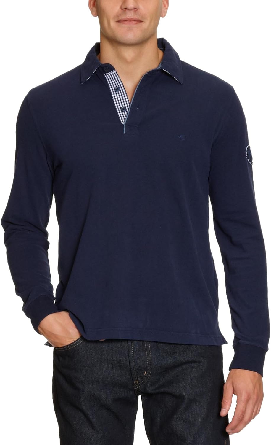 camel active Men's Shirt/Poloshirt 188041 Blue 44 Amazon.co.uk Clothing