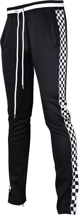 Pantalones de chándal para hombre ajustados con cinta lateral