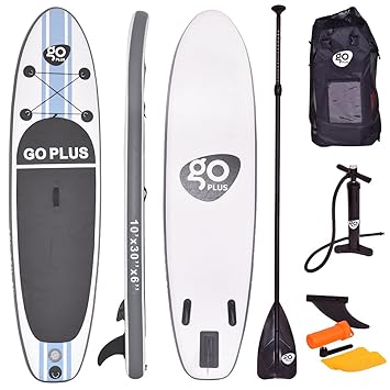COSTWAY SUP-Board Paddelboard Surfboard Paddelbrett Stand Up Board Set 305 x 76 x 15cm aufblasbar