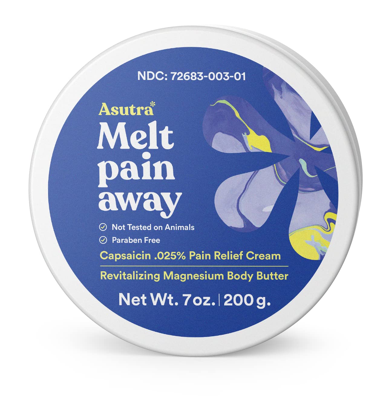 ASUTRA Melt Pain Away Magnesium Cream – Warming Capsaicin Formula for Leg Cramps, Muscle Tension & Nighttime Leg Relief – Fast-Absorbing, Non-Sticky Topical Magnesium Lotion for Feet & Body