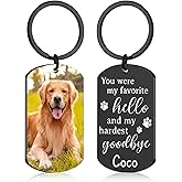 Personalized Pet Memorial Keychain Gifts - Custom Keychain with Dog Picture- Sympathy Gifts for Loss of Dogs - Customized Dog Tag Keychains - Dogs Memorial Gift - Cat Passing Away Gift for Pet Mom Dad