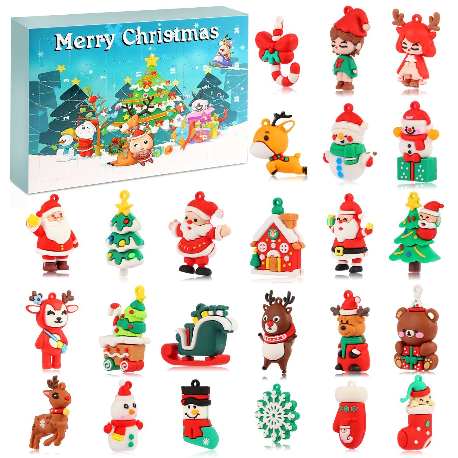 thumbnail image 2 of Slime Advent Calendar 2025, Fun Advent Calendar 2025 Kids, Cute 24 Days Christmas Countdown Calendar With Different Cool Slime Kit, Christmas Surprise Gifts For Kids Teen Girls Boys Children 2 of 14