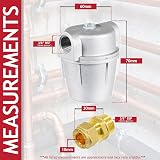 Spares2go 3/8" Oil Boiler Filter Kit 10mm Brass Connectors PTFE Tape view 6