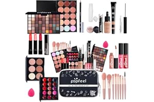 KARUIZI Makeup Kit All-in-one Makeup Gift Set for Women Full Kit Gift Set for Women,Girls & Teens,Eyeshadow Palette, Lip Gloss Set, Lipstick, Blush, Foundation, Concealer,Makeup Brush Set