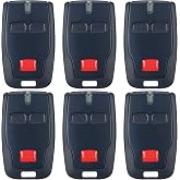 Kingdder 6 Pcs 2 Channel Remote Control Compatible with BFT Mitto B RCB02 R1, 433.92mhz Gate Opener Remote Control Transmitter for All Kinds of Doors, Easy to Program