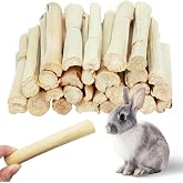 Jorewood 250g(0.55lbs) Sweet Bamboo Chew Sticks Rabbit Toys for Grinding | Natural Bunny Chew Toy for Teeth Grinding, Small Animal Treats for Guinea Pig, Hamster, Chinchilla