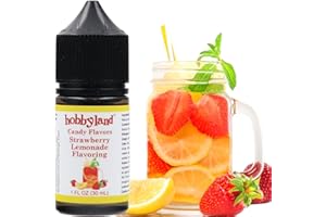Hobbyland Candy Flavors (Strawberry Lemonade Flavoring, 1 Fl Oz) Use as an ingredient in the preparation of food and beverage.