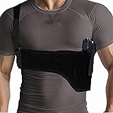 Hulara Quick Draw Shoulder Holster Belly Band Gun Holster, Men's/Women's Underarm Holster Adjustable Chest Gun Holster for Men & Women – Fits Glock, Sig Sauer, S&W, Ruger, & More