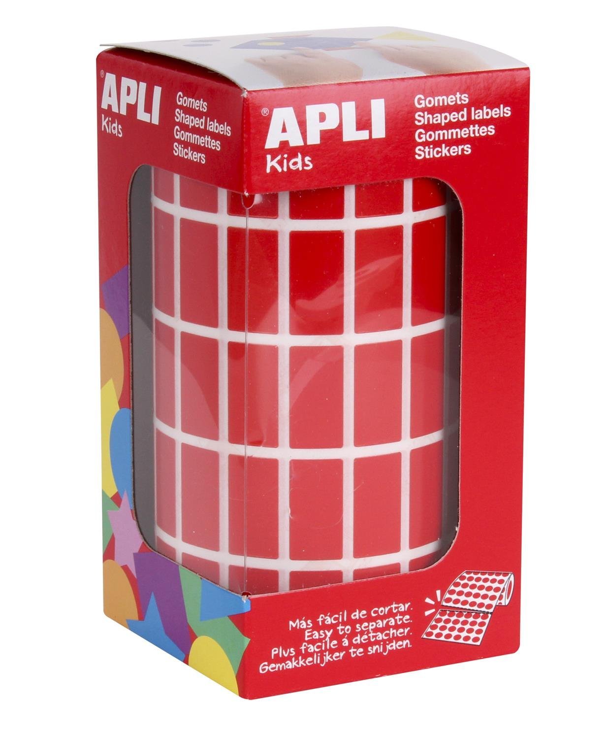 APLI Kids Roll of Round Erasers 3540 Stickers