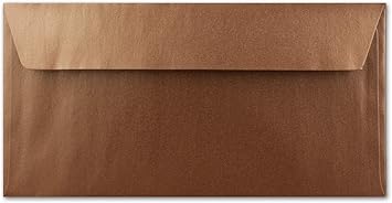 25 Kupfer Metallic Brief Umschlage Din Lang 11 X 22 Cm Haftklebung Glanzende Kuverts Fur Grosse Einladungen Und Karten Hochzeit Weihnachten Amazon De Burobedarf Schreibwaren