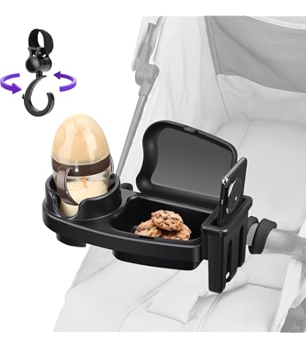 SURENHAP Plateau De Poussette Pour Enfants Plateau De Poussette Universel Avec Porte-gobelet