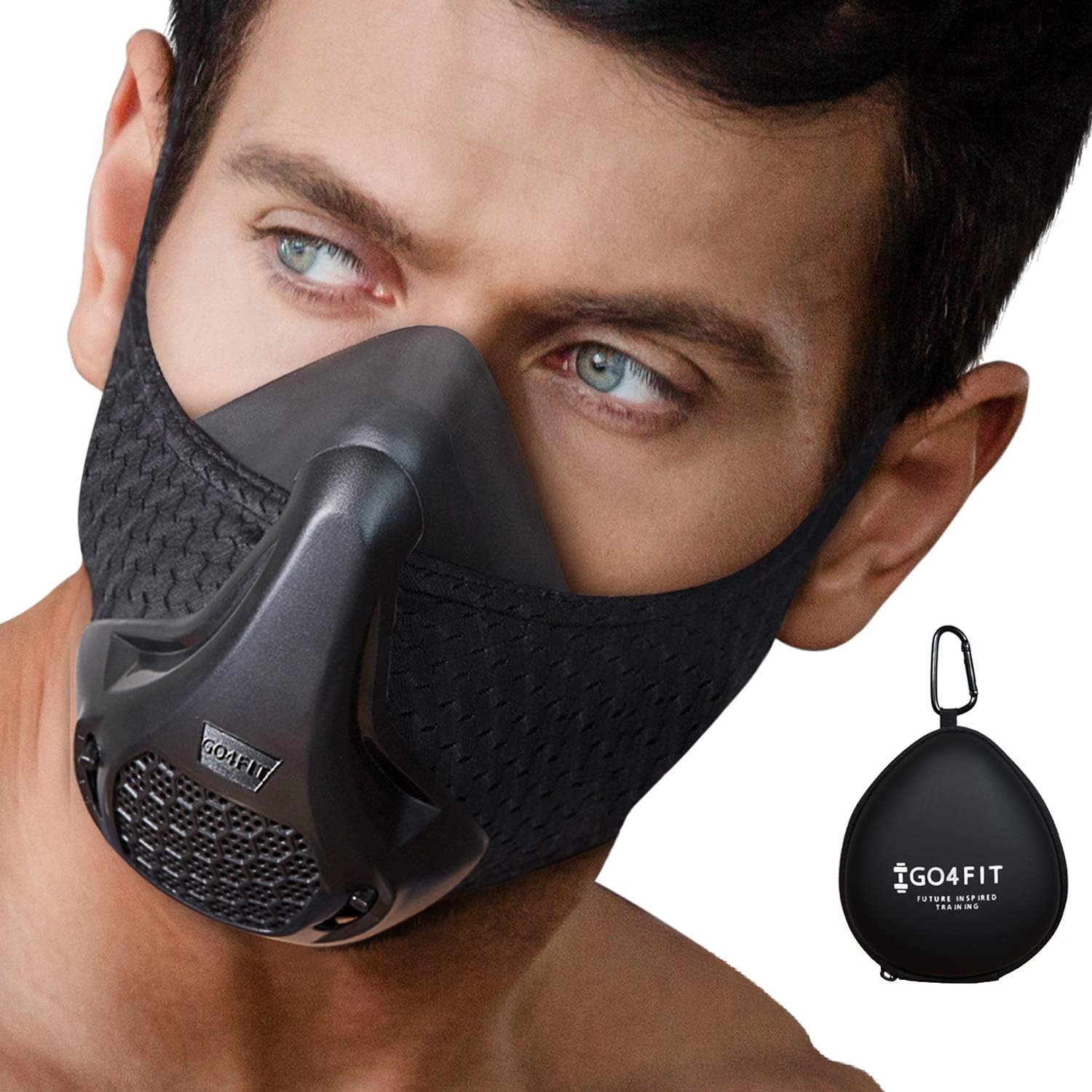 GO4FIT Workout MASK | High Altitude Elevation Simulation | Training, Breathing, Running, Cardio, Fitness | Resistance Training Endurance MASK | Gym MASK